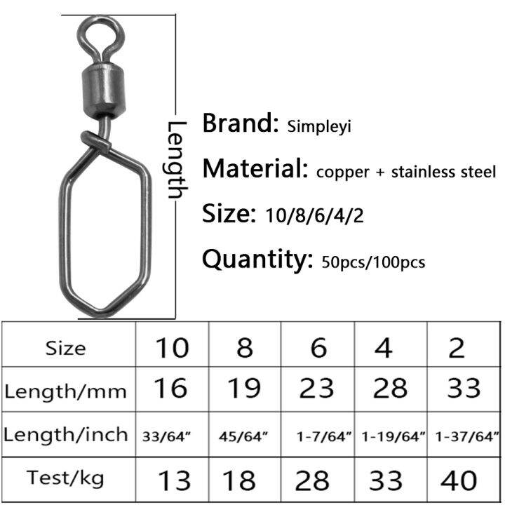 50-100ชิ้น1กล่อง-hooked-snap-pin-สแตนเลสตกปลา-barrel-หมุนความปลอดภัย-snaps-hook-lure-อุปกรณ์เสริม-connector-snap