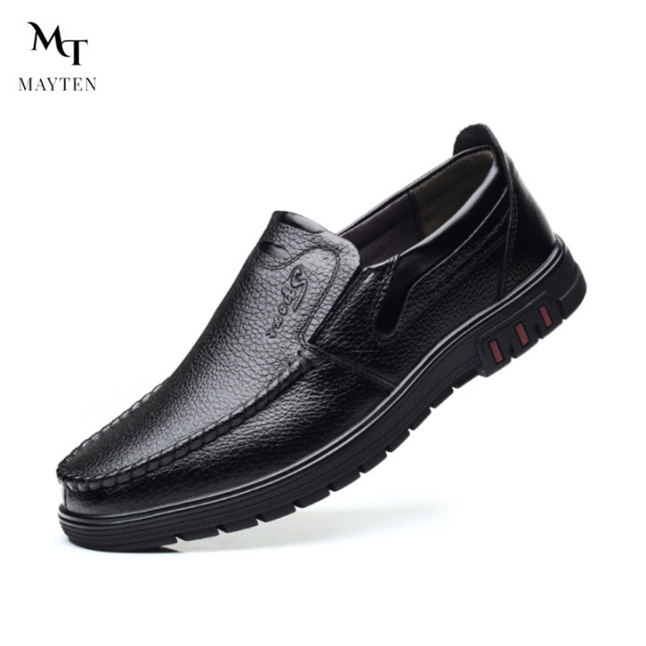 MAYTEN. Men's Formal & Casual Pure Leather Soft Shoes Lazy Loafers for ...