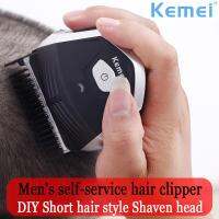 Kemei KM-6032 Clipper ผม 0 มิลลิเมตรหัวล้านผู้ชาย DIY ผมตัดแบบพกพาผมเครา T Rimmer ไร้สายทางลัด Pro อัตโนมัติเครื่องตัดผม