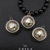 Leila Amulets ลูกตะกร้อ อาคม สมปรารถนา เนื้อเงิน (พร้อมกำไลหินฟรีตามรูป)