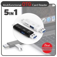 ??HOT!!ลดราคา?? 5 in 1 OTG Card Reader, USB 2.0 Micro USB TF SD Type-C Card Reader ##ที่ชาร์จ แท็บเล็ต ไร้สาย เสียง หูฟัง เคส Airpodss ลำโพง Wireless Bluetooth โทรศัพท์ USB ปลั๊ก เมาท์ HDMI สายคอมพิวเตอร์