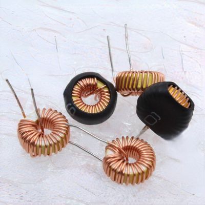 10Pcs Yellow White Ring Magnetic Ring Inductor 8026 100UH 10A 1.0 Line Choke Coil Horizontal Toroidal Inductor Coil Electrical Circuitry Parts