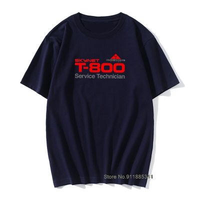 T-800 Technician T Shirt Men Cotton Novelty Tshirt Crewneck Terminator Cyberdyne Cyborg Camisas Hombre Vintage
