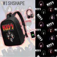 Kiss Backpack Kiss Backpacks Multifunction Teen Bag School Mens - Womens High quality Pattern Trending Bags