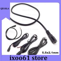 ixoo61 store 5.5x2.1mm 12V 5A DC Female Plug Power Supply  Cable DIY Extension 20 AWG Jack Cord DC Connector For LED Light CCTV