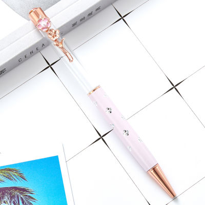 [In stock] โดยตรง 空杆ปากกา ปากกาลูกลื่นโลหะที่ทำด้วยมือ ปากกาคริสตัลที่ใส่ปากกาดอกไม้สร้างสรรค์