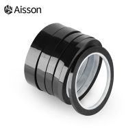 5/8/10/12/15/20/25mm*50M Black Film High Temperature Resistant Shading Waterproof Tape Adhesives  Tape