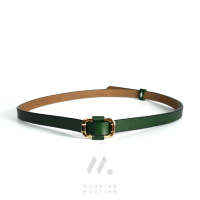 Morning Routine Glory Jade Belt เข็มขัดหนังปรับขนาดได้ เข็มขัดผู้หญิง