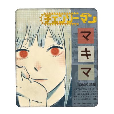 Chainsaw Man Makima Mouse Pad Square Non-Slip Rubber Mousepad for Gaming Desk Computer Pads Harajuku Anime Manga Mouse Mat