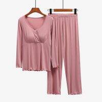 Maternity Nursing Sleepwear Breastfeeding Nightwear for Pregnant Women Pregnancy Breast Feeding Pajamas Suits Maternity Clothes