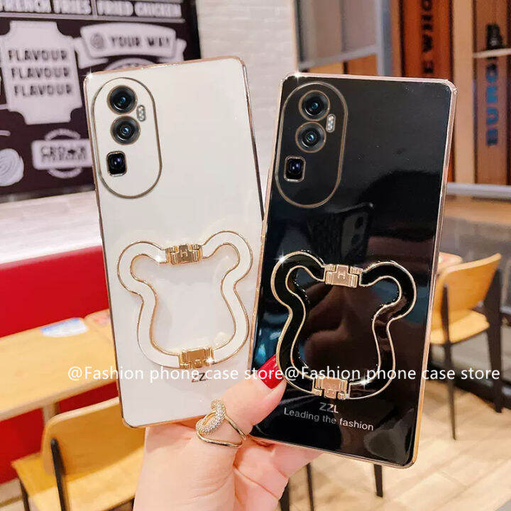 phone-case-เคส-oppo-reno10-pro-plus-5g-oppo-a78-nfc-4g-ฝาหลังตัวชุบโลหะหรูหราคุณภาพสูงพับได้หมีที่วางโทรศัพท์เคสนิ่ม2023