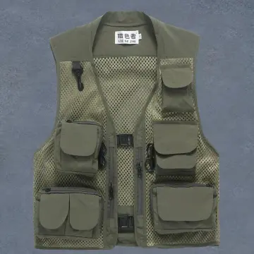 Men's Fishing Vest with Multi-Pocket Zip for Photography / Hunting