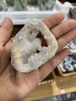 1pcs Natural Agate Geode Slice Drusy Druse Quartz Electroplated Cluster Crystal Points Minerals Specimen Decoration