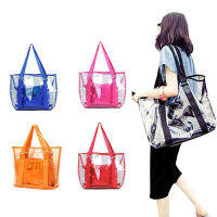 2022 Bolsos Carteras Mujer Fashion Women Jelly Candy Clear Transparent Handbag Tote Shoulder Bags Beach Bag nd Balestra