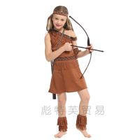 [COD] childrens female costume savage cosplay performance primitive activity