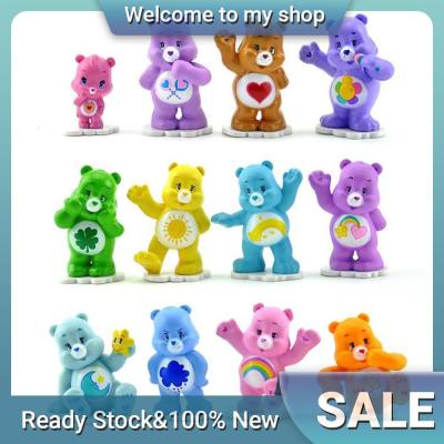 [ON SALE] Love Rainbow Bear 12 handmade colorful bear cub model car landscape cake ornament gacha doll