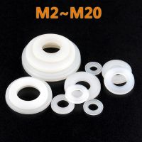 ☬✆ M2 M2.5 M3 M4 M5 M6 M8 M10 M12 M14 M16 M18 M20 White Black Nylon Plastic Flat Washer Plane Spacer Insulation Seals Gasket Ring