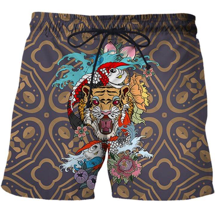 tarot-pattern-series-3d-print-mens-short-pants-beach-shorts-fashion-streetwear-male-casual-board-shorts-trousers-clothing