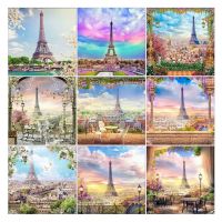 LZAIQIZG Diamond Embroidery Paris Tower Mosaic Full Square/Round Drill Diamond Painting 5d Scenery Home Decor Cross Stitch Kits