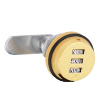 รหัสผ่านตู้เก็บเอกสาร Cam Lock 3 Dial Anti Theft Zinc Alloy for Dressing Locker Drawer Letter Box