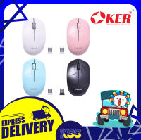 เม้าไม่มีสาย เมาส์ไร้สาย เมาส์ไวเรส OKER M439 STYLISH AND PORTABLE WIRELESS MOUSE รับประกัน 6 เดือน