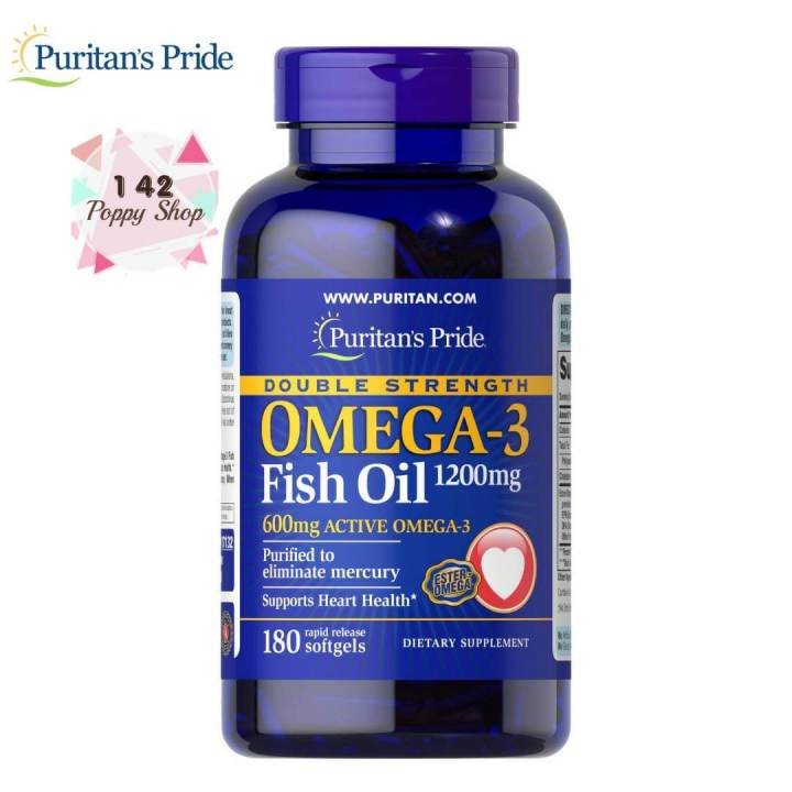 น้ำมันปลาเข้มข้น-puritan-s-pride-double-strength-omega-3-fish-oil-1200-mg-600-mg-omega-3-180-softgels