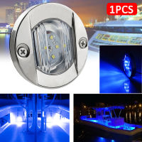 6LED 12V รอบ Yacht Marine เรือ LED Stern Light Cabin Deck มารยาท Light Marine ภายในห้องโดยสารไฟสีขาวสีฟ้ากันน้ำ