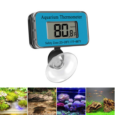 ส่งเร็ว เครื่องวัดอุณหภูมิดิจิทัล thermometer วัดอุณหภูมิ สำหรับตู้ปลา หน้าจอ LCD รุ่นไร้สาย กันน้ำ