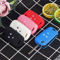 KEYYOU 3 Button Silicone Car Key Cover Case For Chevrolet Cruze Buick Opel Astra Corsa Antara Zafira Meriva Insignia Key Holder Key Chains