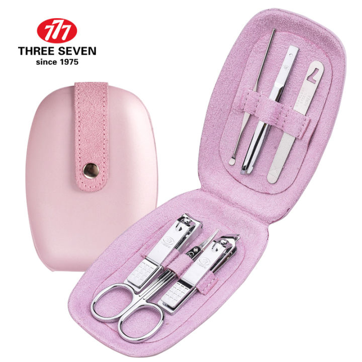 three-seven777-fashion-nail-clippers-set-cute-portable-suit-earpicknail-filecallus-shaver-6-in-1-nail-art-amp-tools-kits
