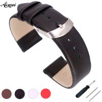 fgjdtrdh 2018 Watch Accessories Pin buckle Watch Bracelet Belt Soft Genuine Leather Watch Band Watch Strap 12 14 16 18 20 22mm Watchbands