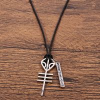 Vintage Punk 21 Twenty One Rock Band Necklaces Skeleton Pendant Cord Chain Necklace BFF Best Friend Music Hip Hop Jewelry Fashion Chain Necklaces