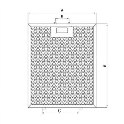 Mm Cooker Hood Mesh Filter (Metal Grease Filter) Range Hood Filter 565XB300 480X300