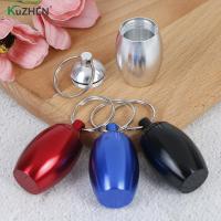 Waterproof Aluminum Pill Box Case Bottle Cache Drug Holder Container Keychain Medicine Box Health CareAdhesives Tape