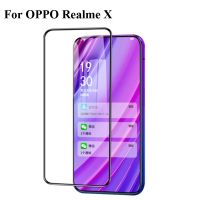 2ชิ้น9ชั่วโมงปกป้องหน้าจอสำหรับเต็มรูปแบบ OPPO Realme X 6.53นิ้วคลุมทั้งหมดฟิล์มป้องกันสำหรับ OPPO ป้องกันหน้าจอกระจกนิรภัย RealmeX