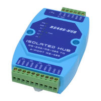 การแยกโฟโตอิเล็กทริกเกรดอุตสาหกรรม4CH RS485 Hub Sharing Device 485 Splitter 1 In 4 Out