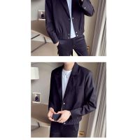 ,Autumn Korean Style Youth Short Slim-Fit Jacket Trendy Mens Casual Small Suit Casual Clothes Handsome Single Suit c7Bp