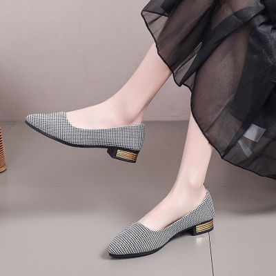 Shallow Mouth Fashion Outwear Large Moms Shoes for Women 2023 Spring and Autumn New Soft Sole One Step Fashion Thick Sole Womens Singles