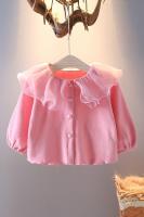 JOJOS ADVENTURE 2023 New Girls Knitted Cardigan Spring and Autumn Baby Doll Collar Long-Sleeved Shirt 0-4 Baby Western Style Fashion Princess Autumn Clothing Coat