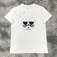 Karl Lagerfeld graphic cotton O-neck T-shirt for men