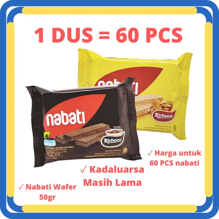 Nabati Wafer Gr Dus Isi Pcs Murah Varian Rasa Lazada Indonesia