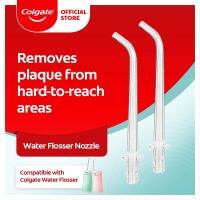 2ชิ้น Colgate น้ำ Flosser เครื่องชะล้างช่องปากเครื่องล้างหัวฉีดเจ็ตส์หัวฉีดมาตรฐานเจ็ทน้ำ Flosser เครื่องรบกวนไฟฟ้าระบบเสียงสำรองแบบพกพาอะไหล่ลิ้นร่อนเจ็ตส์