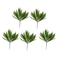 5X 7 Branches Green Artificial Plant Floral Persian Leaf Flower Office Home Garden