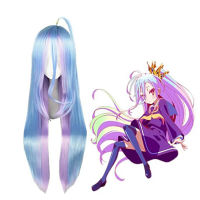 HAIRJOY Synthetic Hair Shiro from NO GAME NO LIFE Blue Purple Mixed Long Straight Cosplay Wig