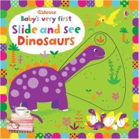 New Releases ! หนังสือ USBORNE BABYS VERY FIRST SLIDE AND SEE:DINOSAURS