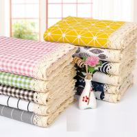 【LZ】♝✣✑  Tablecloth Washable Cotton Linen Fabric Tassel Table Cloth Dust-Proof Embroidery Table Cover for Kitchen Dinning Farmhouse