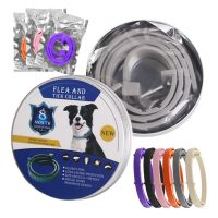 ZZOOI Anti Flea Tick Lice Collar For Small Large Dog Cats Collars Deworming Collars Supplies Retractable Pet Dogs Antiparasitic Collar