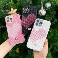 เคสเพชรหัวใจ สีชมพูและ สีดำ Diamond case of LOVE  หมดแล้วหมดเลย พร้อมส่ง 13pro max /13 pro และ 13