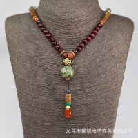 Kalung Loket เสื้อโค้ทแขนยาวลายดอกบัว Kayu Transit เสื้อสเวตเตอร์ Rantaian Fesdan Wanita