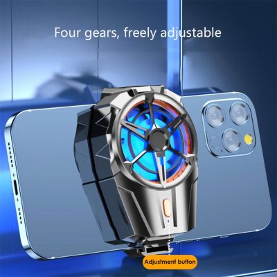 ₪✲ X52 300mAh Phone Cooling Fans Adjustable Mobile Phone Cooler Rechargeable Silent Cooler Three Speed Cell Phone Gaming Radiator